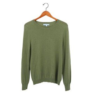 Antonio Melani 100% Pure Cashmere Green Crew Neck Pullover Sweater XL